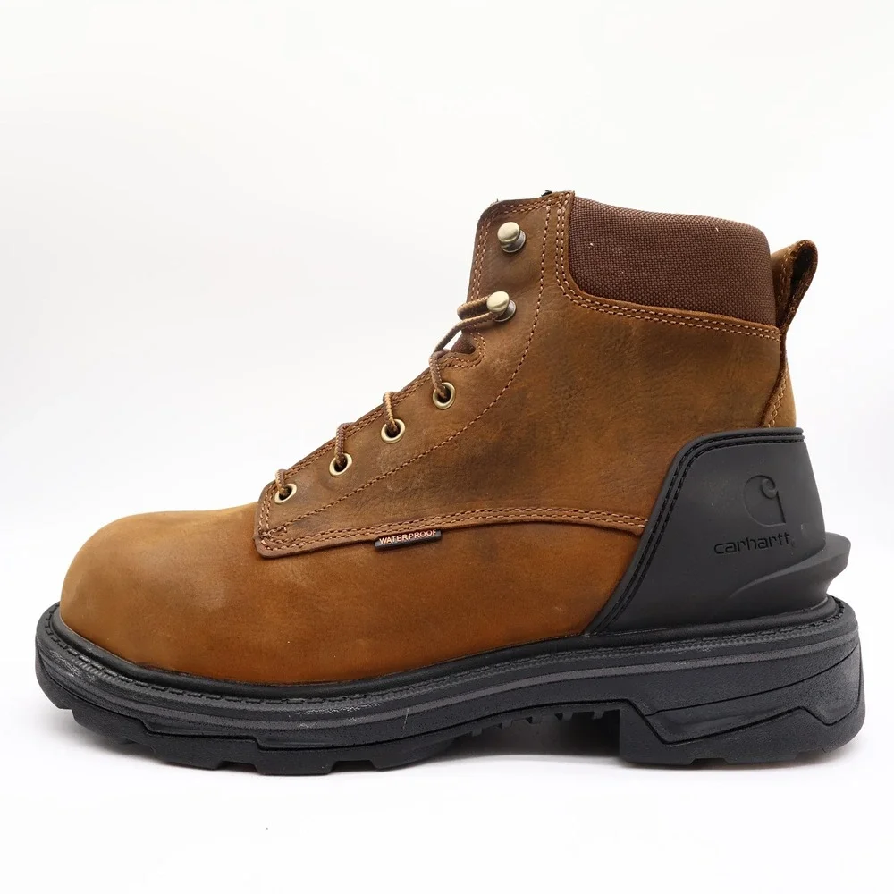 Carhartt Ironwood Work Boot Mens 11 Brown Leather Alloy Toe Waterproof FT6500-M